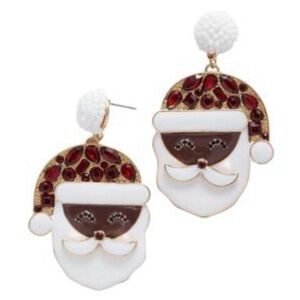 Santa earrings